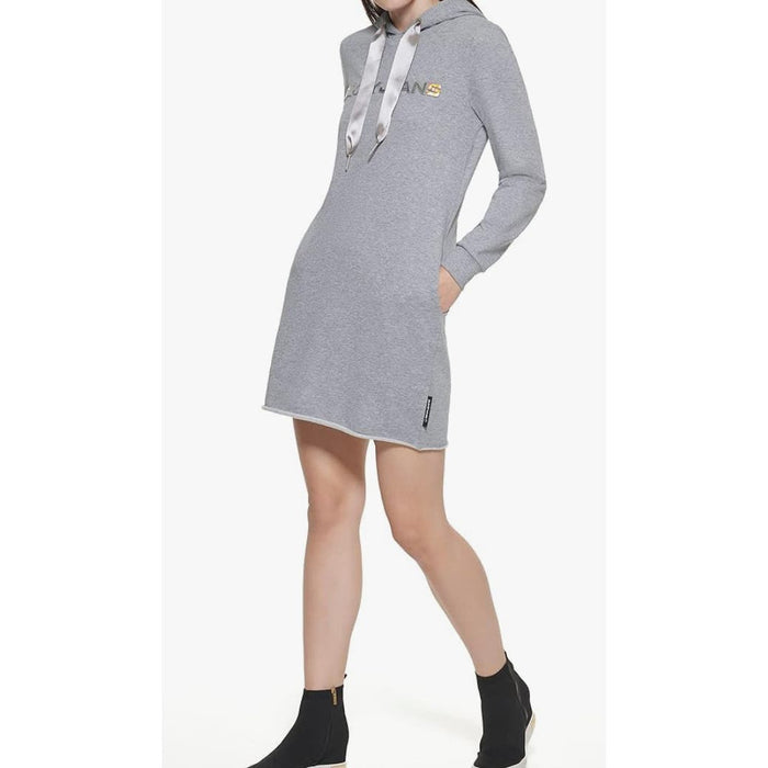DKNY Women's Hooded Logo Jeans Dress - Effortlessly Stylish in Size XS* W1318