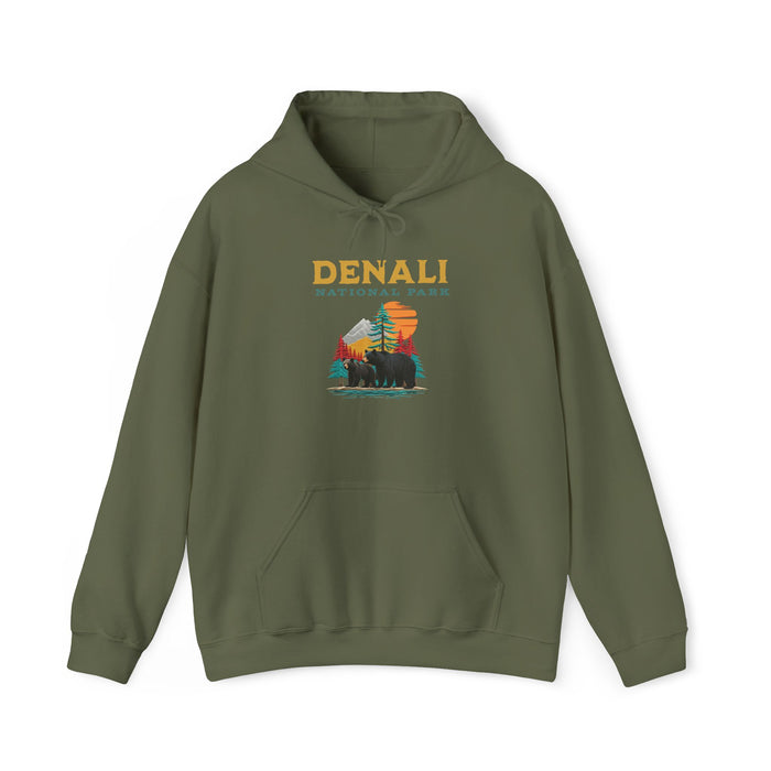 Denali National Park Bears hoodie Wildlife Adventure Tee for Outdoor Enthusiasts