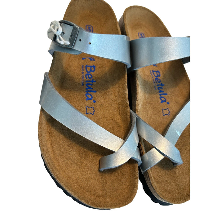 Betula Licensed Birkenstock Mia Soft Sandals SZ 7-7.5 Smooth Synthetic Leather