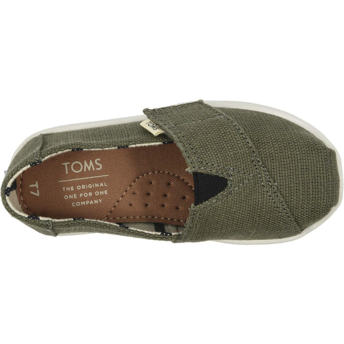 TOMS Unisex Tiny Alpargata Espadrilles – Size 10 T, Eco-Friendly Kids' Loafers