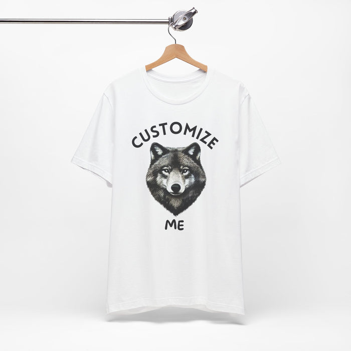 Custom Unisex Shirt Personalized Wolf T-Shirt Perfect Gift for Him or Her Custom Shirt, Gift for Him, Custom T Shirt, Personalized Shirt