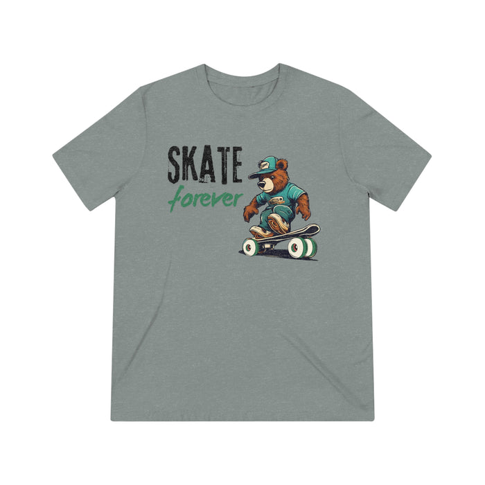 Skate Forever Bear Skateboarder  Unisex Casual & Fun Premium T-Shirt