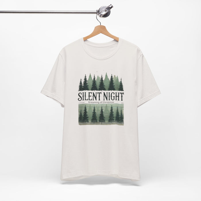 Silent Night Dreaming of Christmas Graphic T-Shirt | Unisex Jersey Short Sleeve Tee