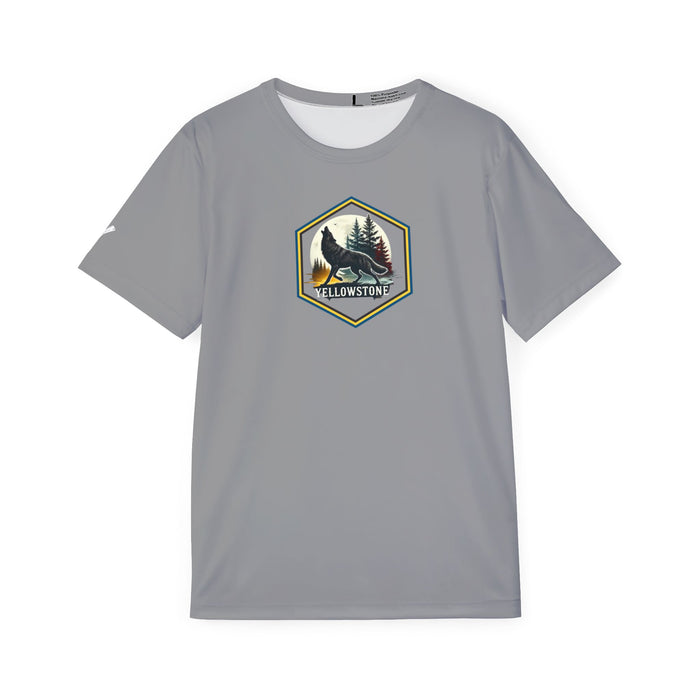 Yellowstone National Park Predator Eyes Unisex T - Shirt  Moisture Wicking GREY