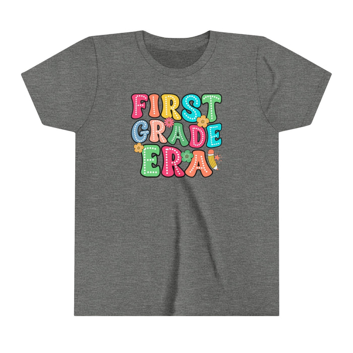 First Grade Era Youth Short Sleeve Tee - Comfortable and Stylish for Kids 1st Grade Tee Great Gift Idea Back to School Tshirt Girls Tshirt