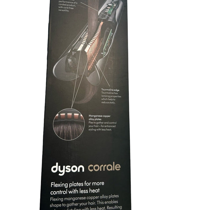 Dyson Corrale™ Hair Straightener, Nickel/Copper, Flexing Plates Less Heat Damage