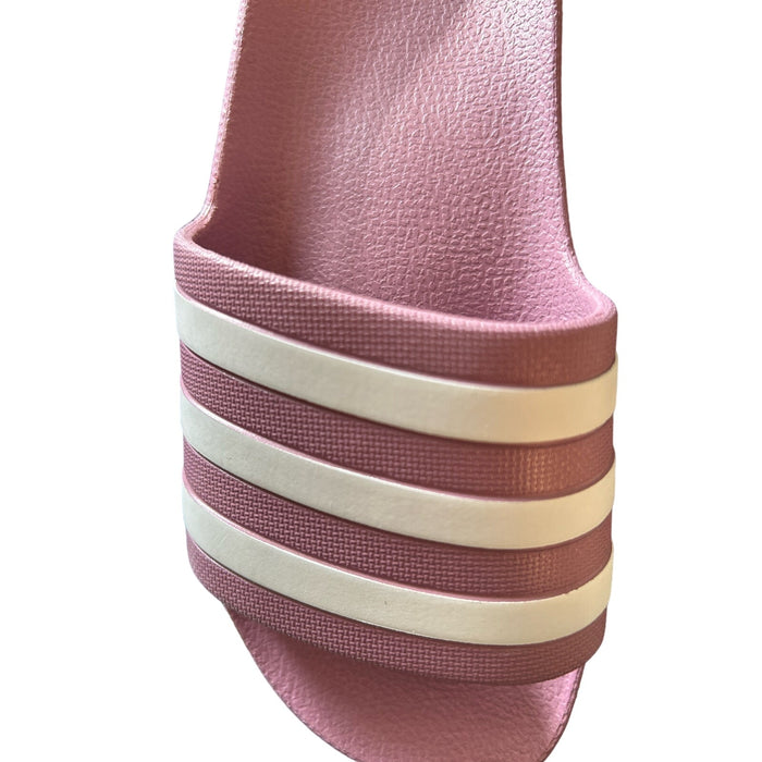 adidas Unisex-Adult Adilette Aqua Slides SZ 5 Sandals Beach Shoes Slip Ons