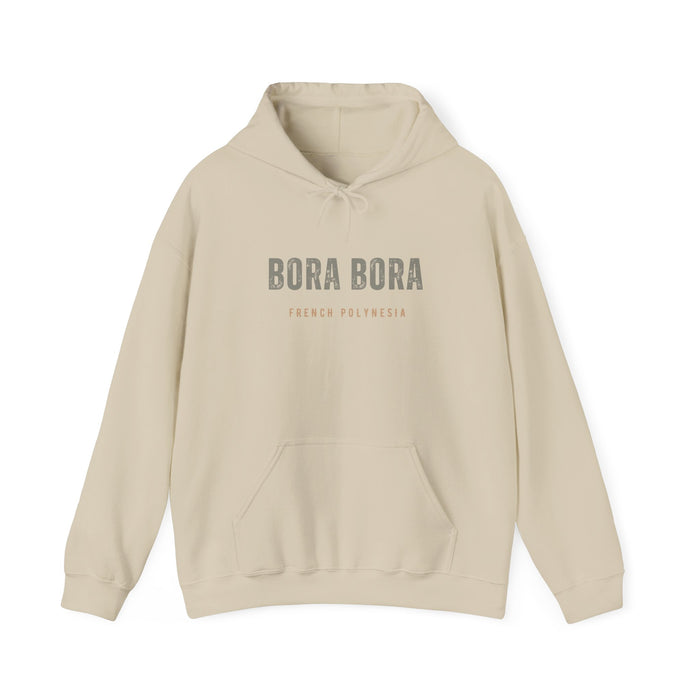 Bora Bora Unisex Heavy Blend Hooded Sweatshirt Cozy, Stylish, and Durable Vacation Destination Travel Shirt Great Gift