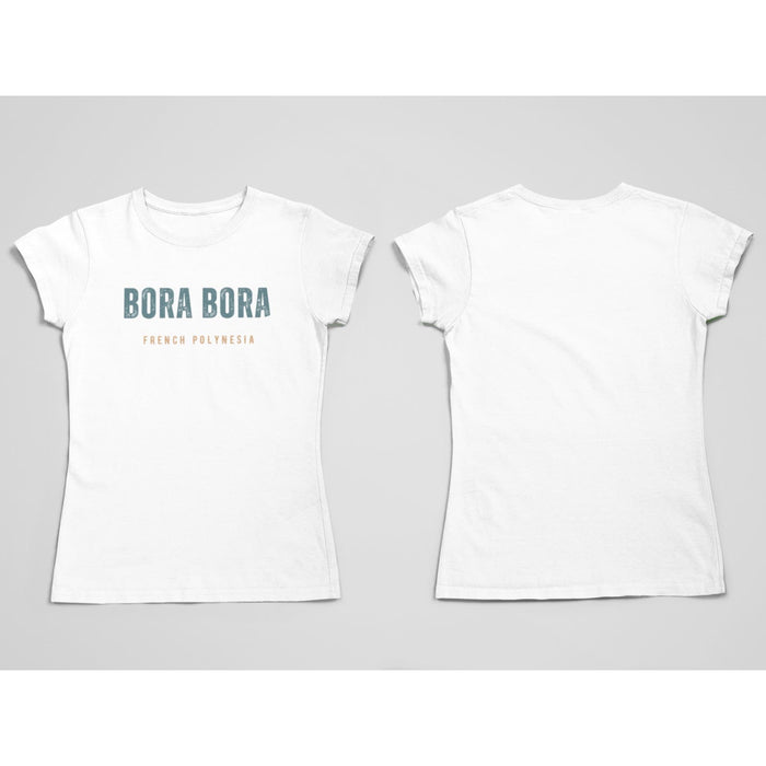 Chic Graphics. Trendy Tees. Cool Styles. Chic Womens. Cute Graphic T shirt Bora Bora  short Sleeve Pullover Crewneck Tshirt