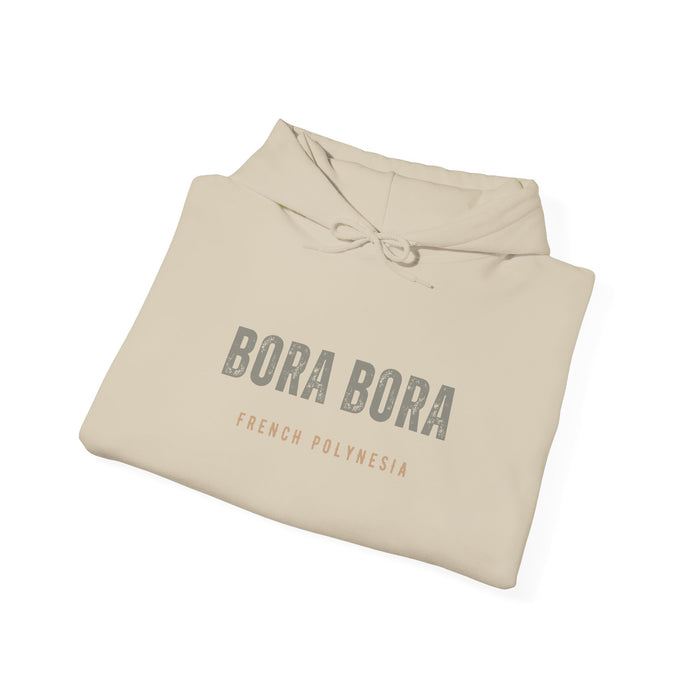 Bora Bora Unisex Heavy Blend Hooded Sweatshirt Cozy, Stylish, and Durable Vacation Destination Travel Shirt Great Gift