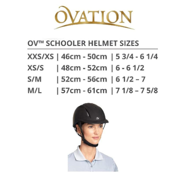 "Ovation Equestrian-Helmets Deluxe Schooler, Size SM/Med, Brown, Reliable"