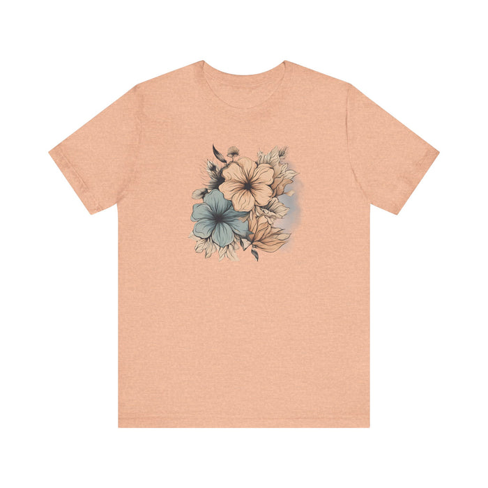 Blooming in Pastels Trendy Floral Art Unisex Jersey Short Sleeve Tee Flowers Gardners Artist Mom Gift Sister Gift Wife Gift Daughter Gift