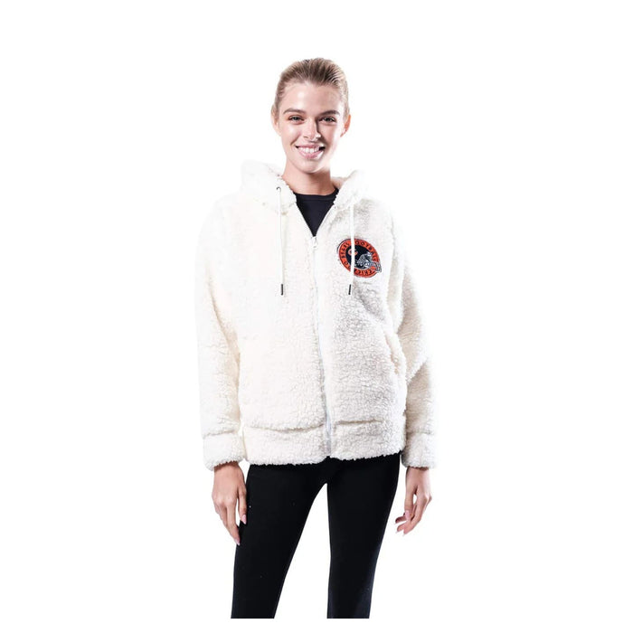 "Ultra Game Chicago Bears Women' Sherpa Full Zip Hoodie Jacket, Outerwear"