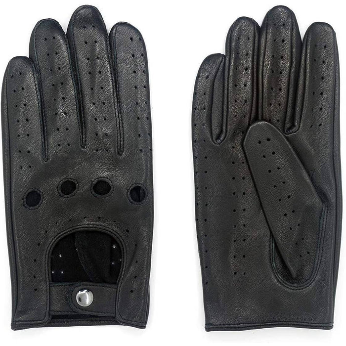 Harssidanzar Men's Lambskin Leather Driving Gloves sporting gear sz XXL
