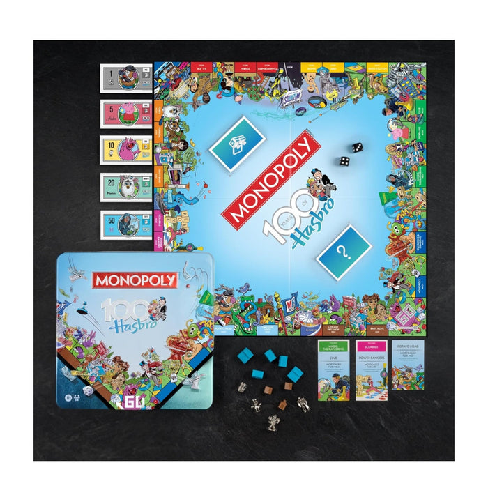 WS Game Company Monopoly Hasbro 100th Anniversary Edition Family Board Games