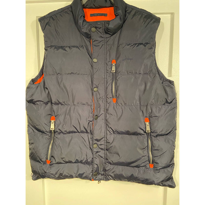 Orvis puffer for classic men’s vest, size large, navy blue MC09