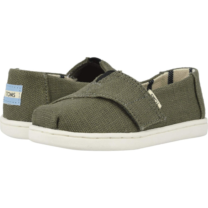 TOMS Unisex Tiny Alpargata Espadrilles – Size 10 T, Eco-Friendly Kids' Loafers