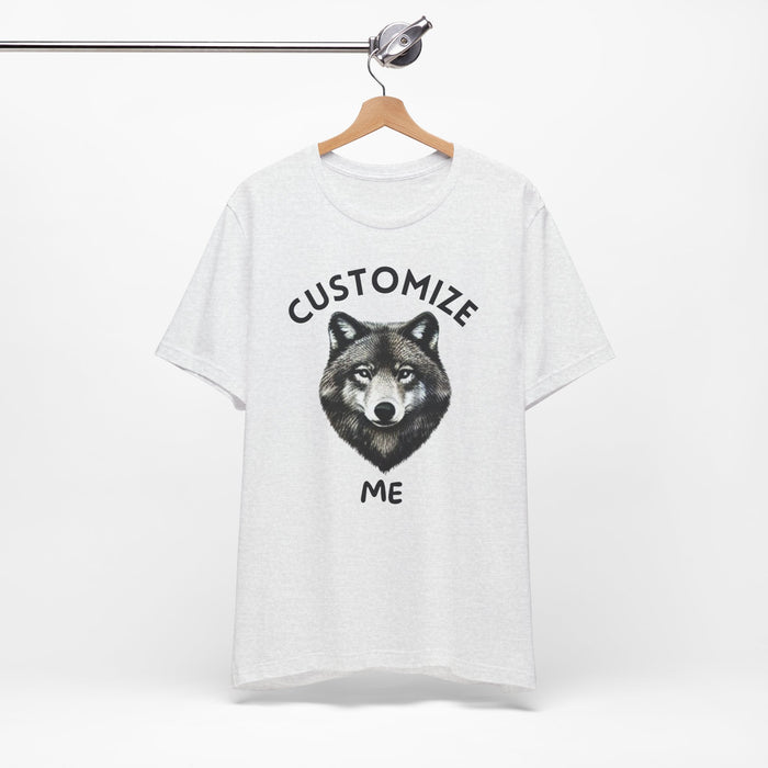 Custom Unisex Shirt Personalized Wolf T-Shirt Perfect Gift for Him or Her Custom Shirt, Gift for Him, Custom T Shirt, Personalized Shirt