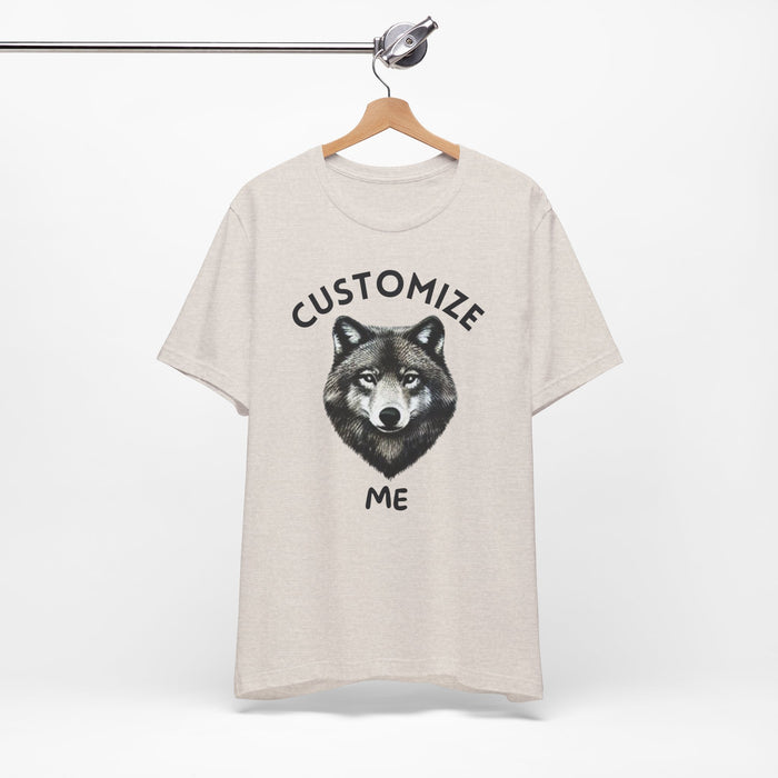 Custom Unisex Shirt Personalized Wolf T-Shirt Perfect Gift for Him or Her Custom Shirt, Gift for Him, Custom T Shirt, Personalized Shirt