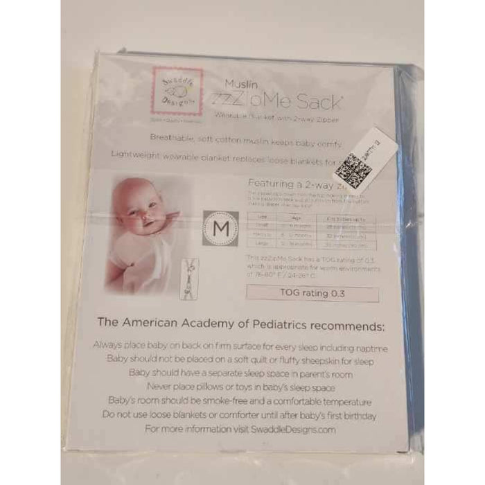 Swaddle Designs Muslin zzZip Me Sack Wearable Blanket - Size S * Baby103