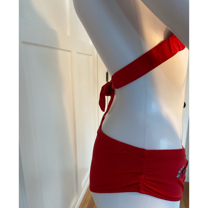 Bikini Thief Red Cheeky Swimsuit, Size M * wom273