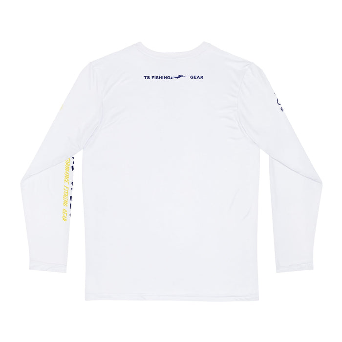 Yellowfin Tuna Fishing Long Sleeve Shirt, Unisex 100% Polyester Performance Gear