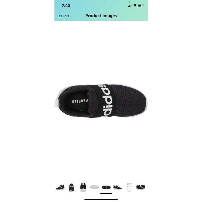 "Adidas Unisex-Child Lite Racer Adapt 4.1 Running Shoes - Size 6K, Slip-On Design, Cloudfoam Comfort"