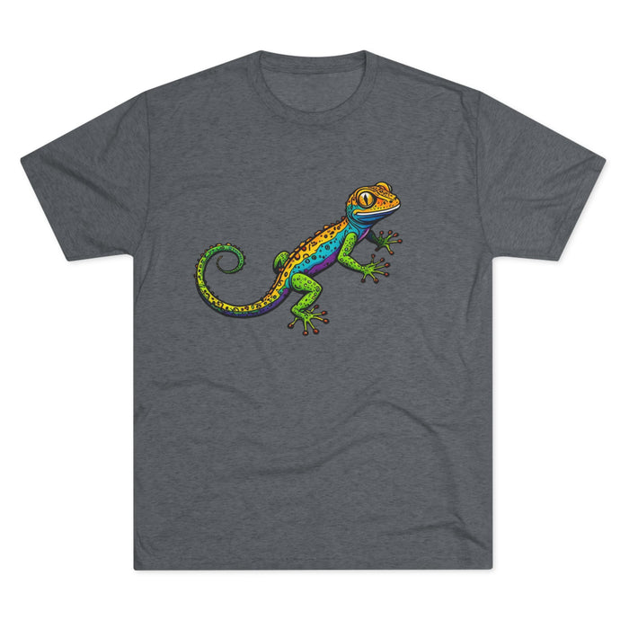 Gecko  Tri-Blend Premium  Unisex T-Shirt. Soft  Lightweight Quality and  Comfort