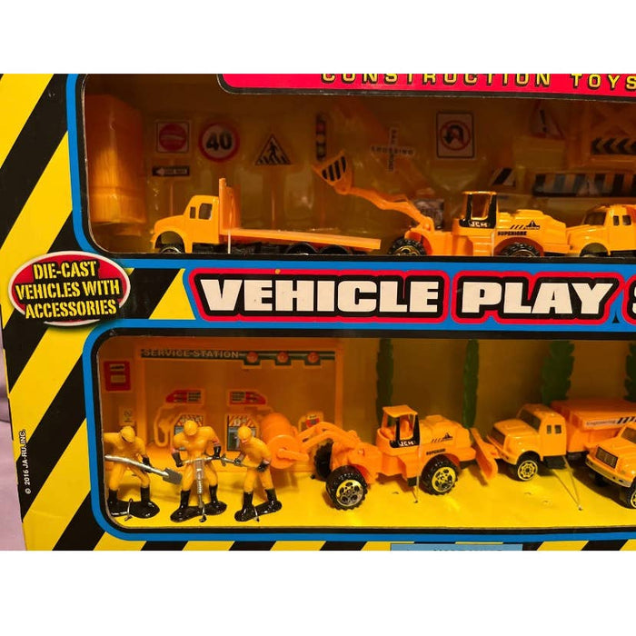 JA-RU inc. Work Zone Construction Toys 32 Pieces Vehicle Play Set NEW In Box toys