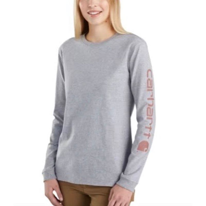 Carhartt Workwear Logo Sleeve Long-Sleeve T-Shirt - Ladies XS Preowned * ws205
