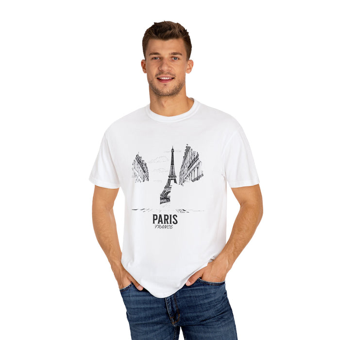 Paris, France T-Shirt Comfortable Casual Travel & Outdoor Adventure Tee