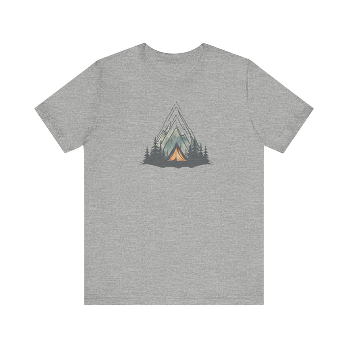 Mountain Escape Camping Unisex Jersey Short Sleeve Tee Crewneck Tshirt Husband Gift, Wife Gift, Brother Gift, Sister Gift, Boyfriend Gift