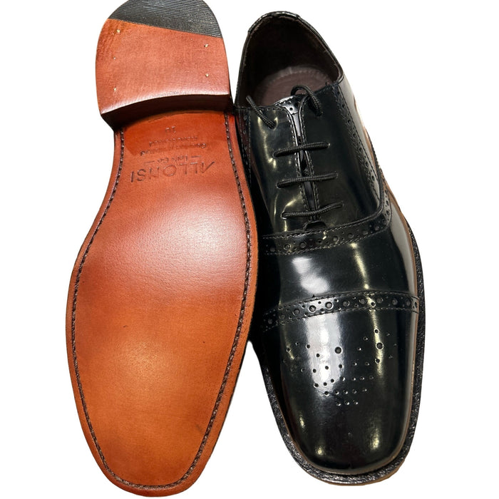 Tallon Mens Genuine Leather Wingtip Oxford Dress Shoes | SZ 10