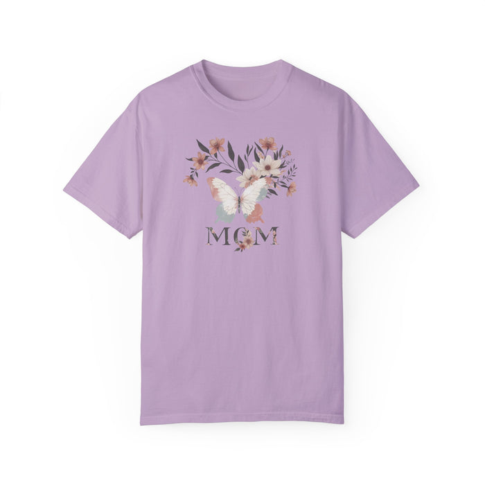 Mom Life in Full Bloom Soft Colored Boho Inspired Garment-Dyed T-shirt Great Gift, Mom Gift, Mothers Day Gift, Wife Gift, Sister Gift