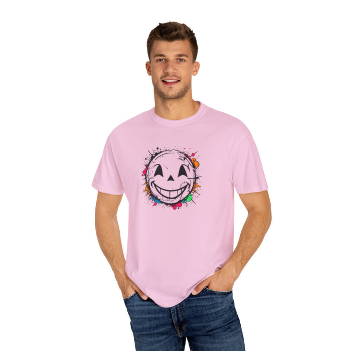 Graffiti Style Smiley Face Unisex Garment-Dyed T-Shirt Comfort Colors Great Gift Idea Stylish and Trending