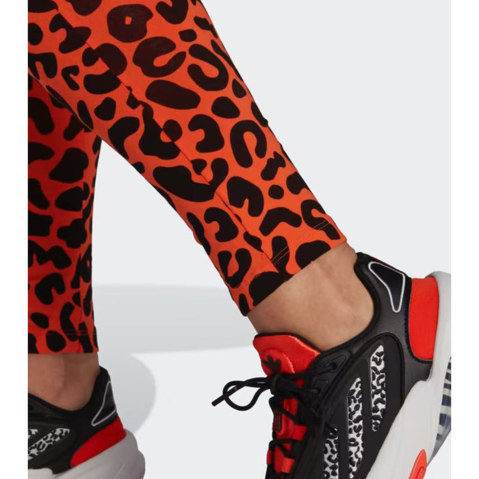 Adidas Rich Leopard Trefoil Tights - Unleash Your Wild Side in Size 2XS WOM824