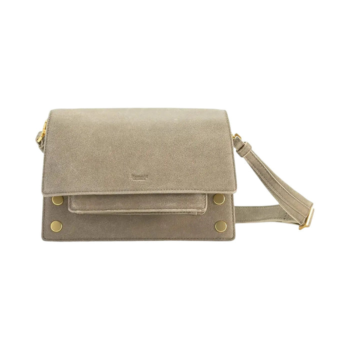 Hammitt AJ Small Crossbody Bag Taupe Gold Hardware Women's Casual