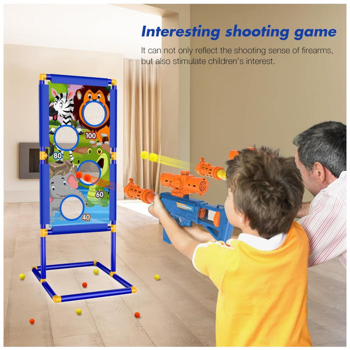 KKONES Shooting Game Toy for Boys - 2 Player Toy Foam Blaster Air Guns,
