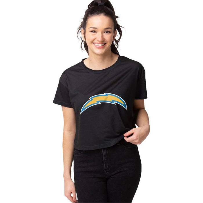 Foco Women's NFL Team Logo Ladies Crop Top Shirt size small