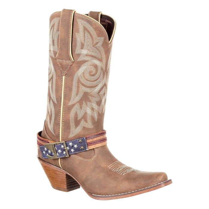 Durango Crush Women's Flag Accessory Western Boot SZ 7.5 M, Stylish Comfortable