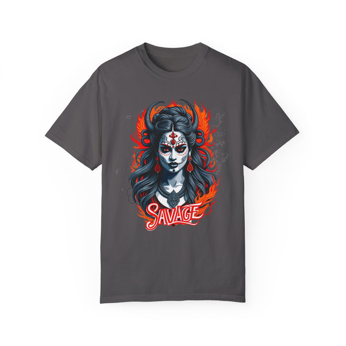 Kali the Destroyer Hindu Goddess SAVAGE Unisex Garment-Dyed T-Shirt Comfort Colors Great Gift Idea Stylish and Trending