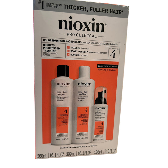 Nioxin System 4 Kit for Hair Volumizing and Scalp Care