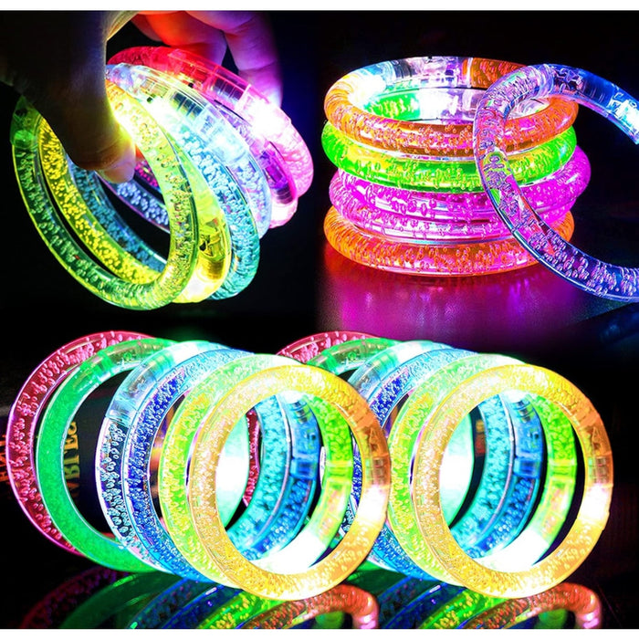 30 Pack LED Bracelets Patriotic Light Up Toys 4th of July Party Favors