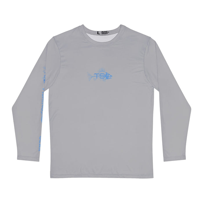 Deep Blue Offshore Fishing Unisex Performance Long Sleeve Shirt, 100% Polyester, Quick-Dry Activewear