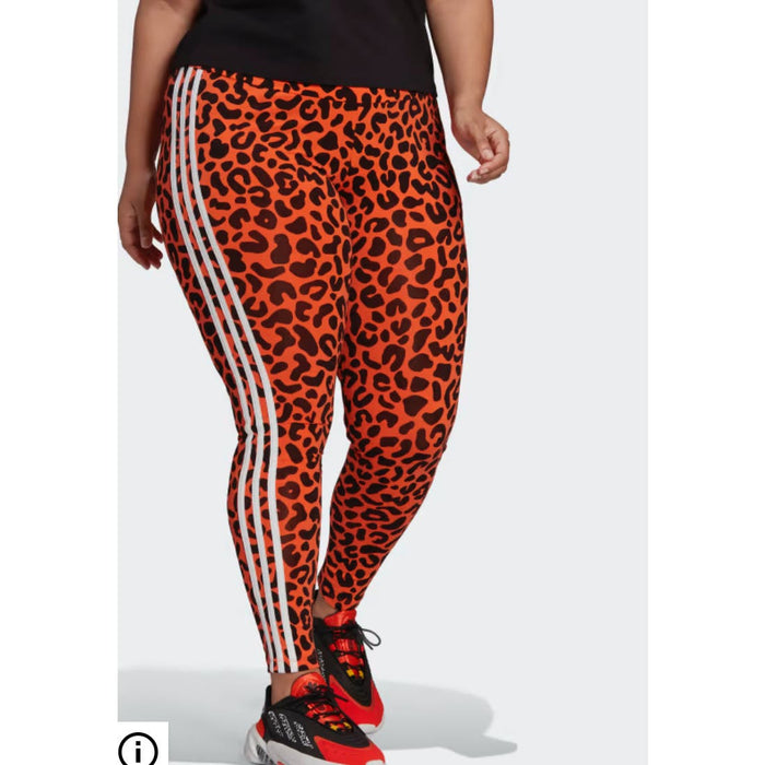 Adidas Rich Leopard Trefoil Tights - Unleash Your Wild Side in Size 2XS WOM824