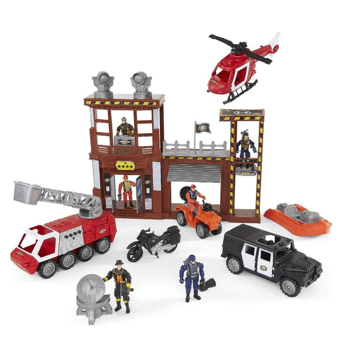 True Heroes Rescue Mega Playset  Adventure with Lights, Sounds & Action Figures!