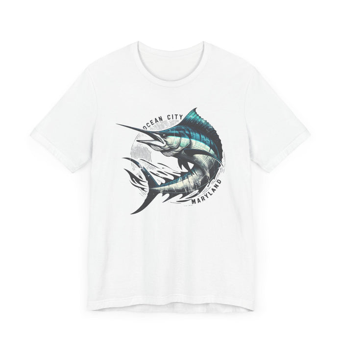 Ocean City Maryland Wrath of the Marlin: Legend of the Sea Unisex Tee - Cotton Tshirt Fishing Shirt, Nature Lovers, Great Gift Idea