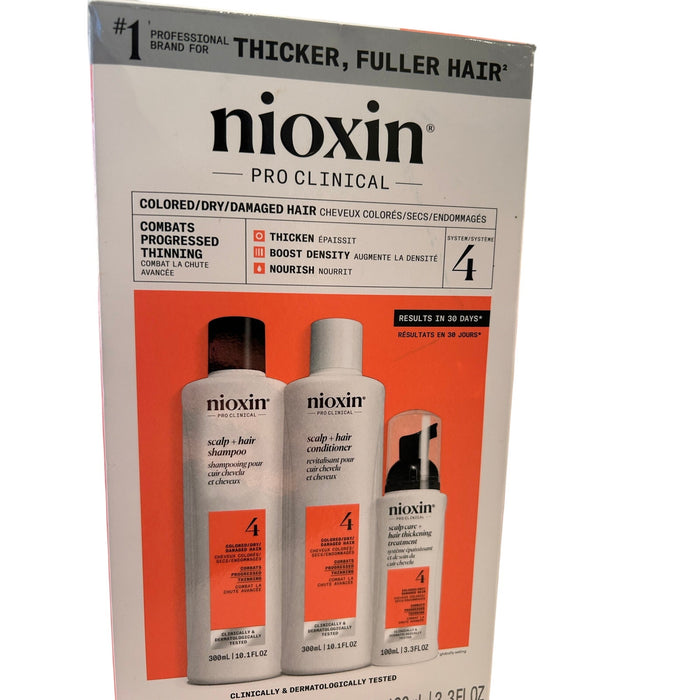 Nioxin System 4 Kit for Hair Volumizing and Scalp Care