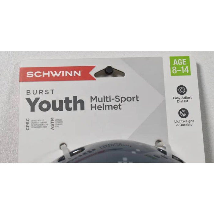 Schwinn Youth Burst Multi Sport Helmet Gray Pixels age 8-14