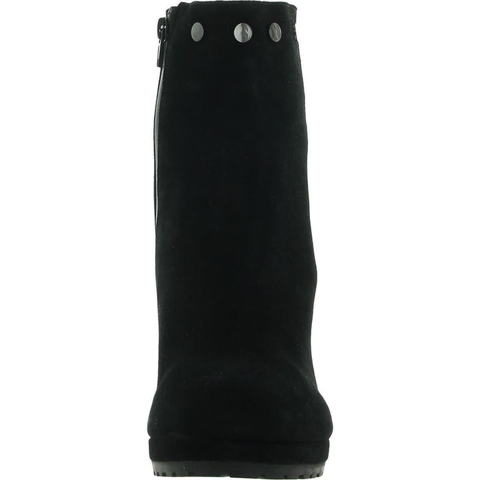 "VANELi Women's Jill Suede Wedge Boots - Size 7, Stylish Side Zipper Detail"